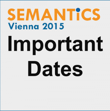 Semantics Conference Vienna 2015 Important Dates Social Grafic